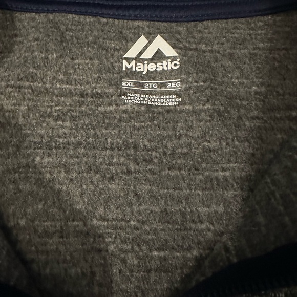 Men's New York Yankees Quarter-Zip Jacket 2XL - Picture 3 of 6